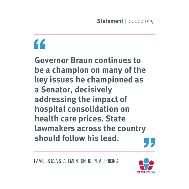 Families USA Applauds New Reforms that Will Lower Hospital Prices for Indiana Residents